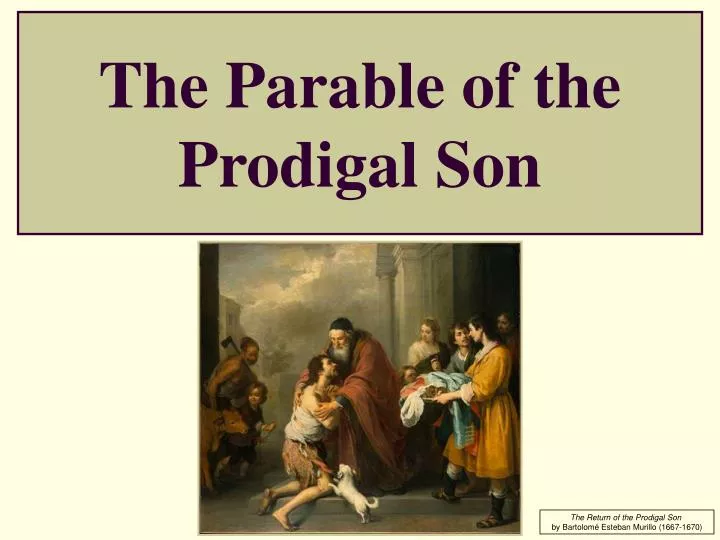 the parable of the prodigal son