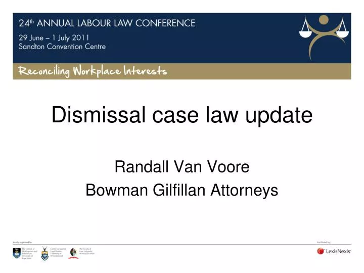 dismissal case law update