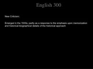 English 300