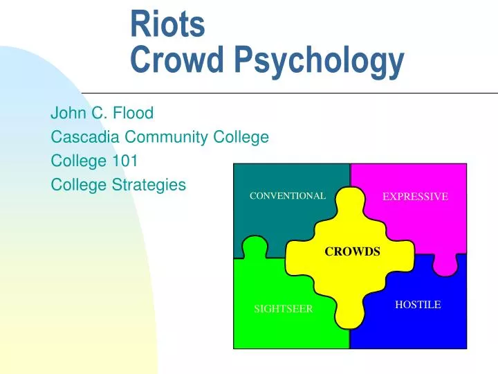 riots crowd psychology