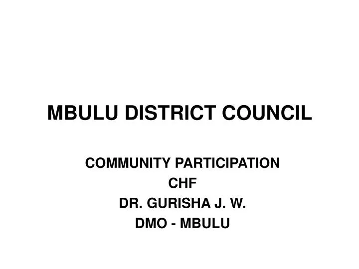 mbulu district council