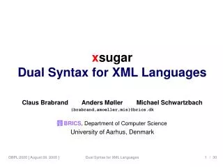 xsugar: Dual Syntax for XML Languages
