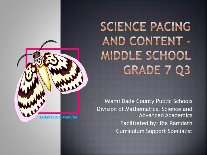 science pacing and content middle school grade 7 q3