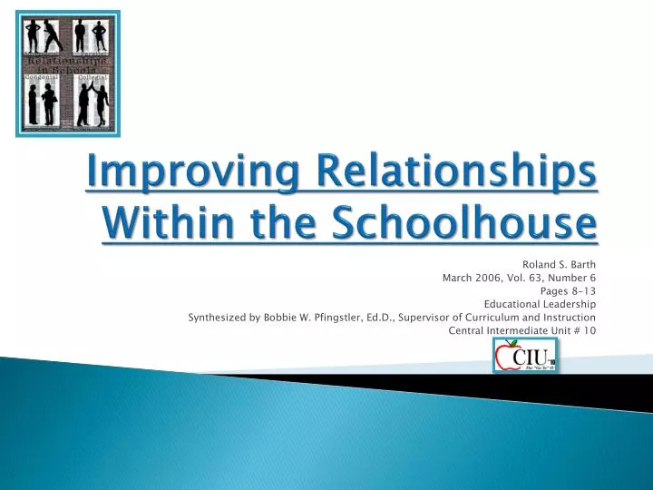 improving relationships within the schoolhouse