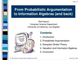 From Probabilistic Argumentation to Information Algebras (and back)