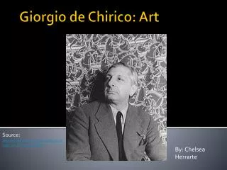 Giorgio de Chirico: Art