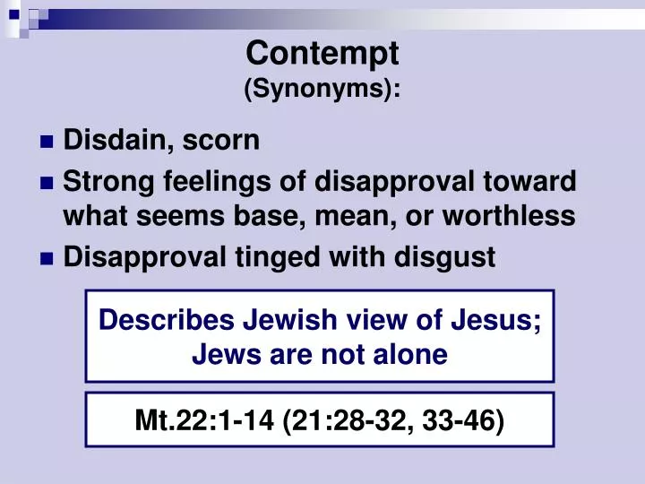 contempt synonyms