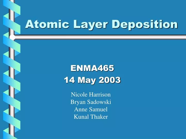 atomic layer deposition