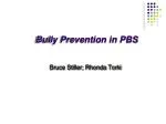 Bully Prevention in PBS - slide 1