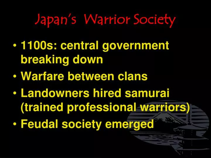 japan s warrior society