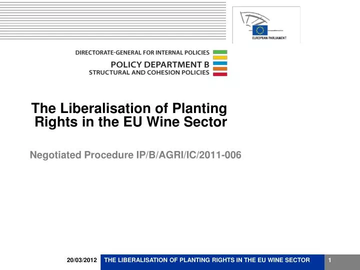 the liberalisation of planting rights in the eu wine sector