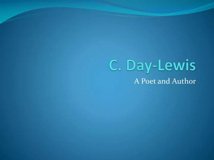 c day lewis