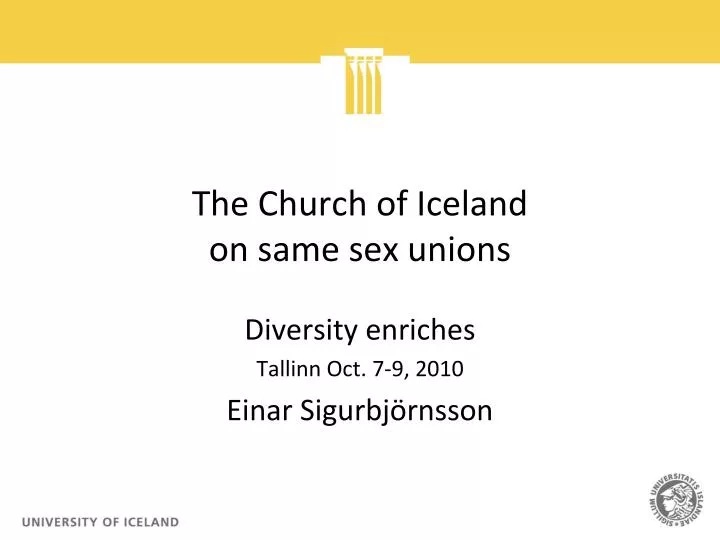 the church of iceland on same sex unions