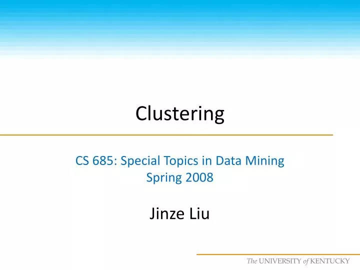 clustering