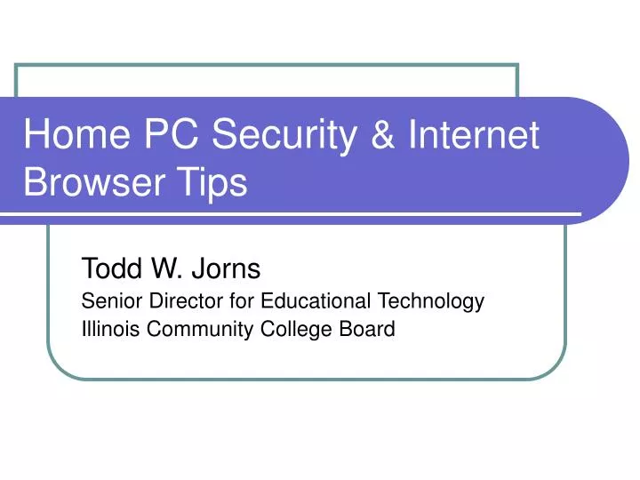 home pc security internet browser tips