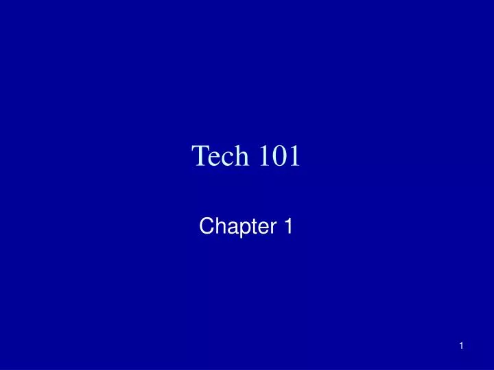 tech 101