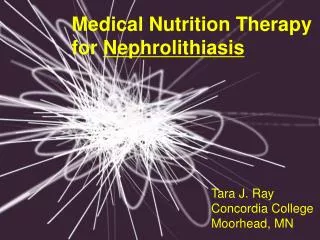 Medical Nutrition Therapy for Nephrolithiasis