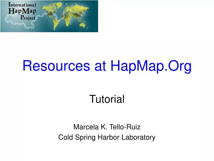 resources at hapmap org