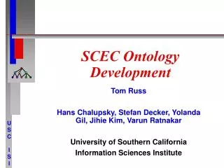 SCEC Ontology Development
