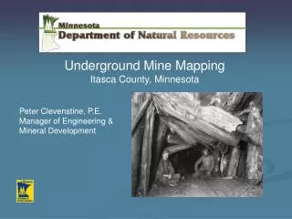 Underground Mine Mapping Itasca County, Minnesota