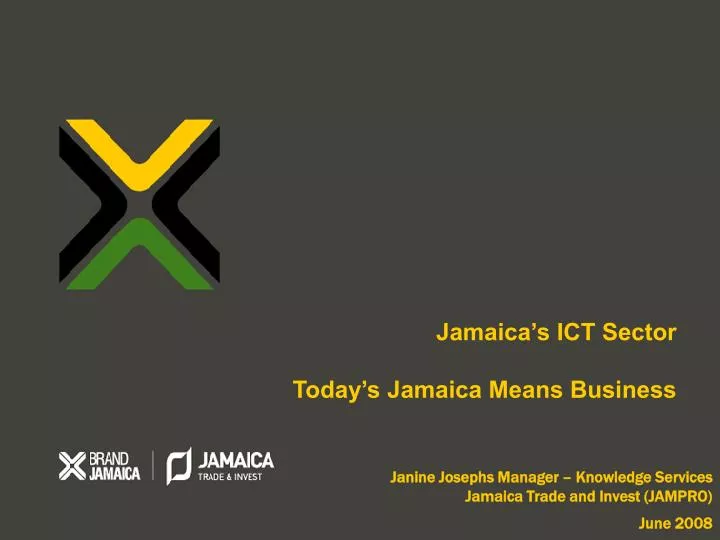 janine josephs manager knowledge services jamaica trade and invest jampro june 2008