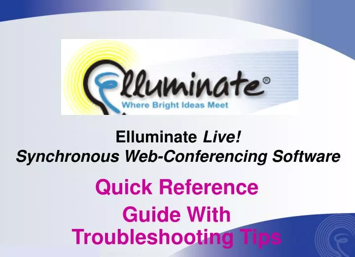 elluminate live synchronous web conferencing software