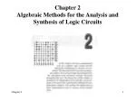 Chapter 2 Algebraic Methods for the Analysis and Synthesis of Logic Circuits