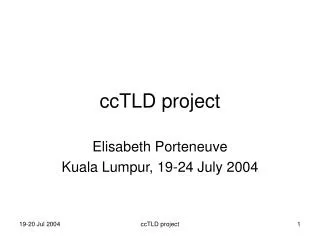 ccTLD project