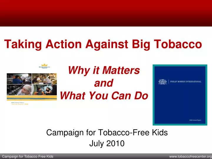 taking action against big tobacco why it matters and what you can do