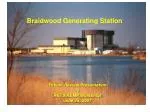 Tritium Management and Groundwater Contamination Review at Braidwood Generating Station - slide 1