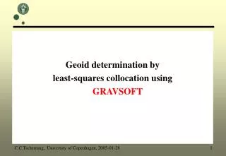 Geoid determination by least-squares collocation using GRAVSOFT