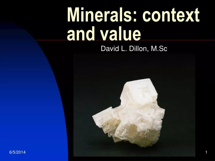 minerals context and value