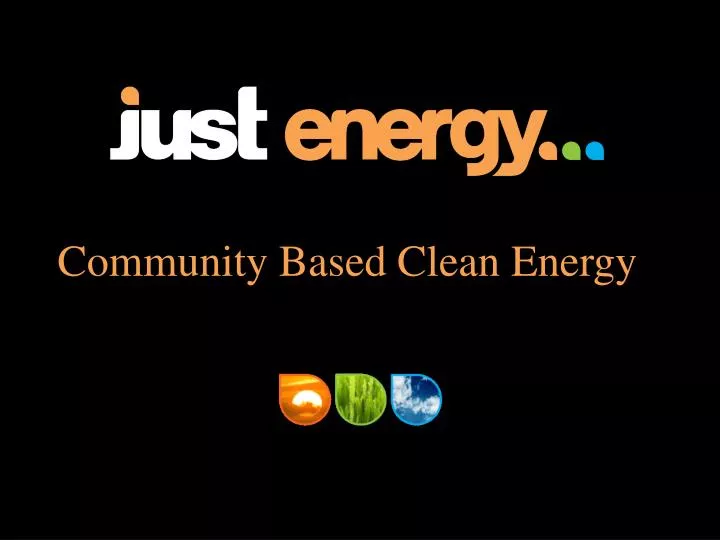 community based clean energy