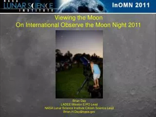 Viewing the Moon On International Observe the Moon Night 2011