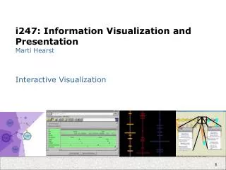 i247: Information Visualization and Presentation Marti Hearst