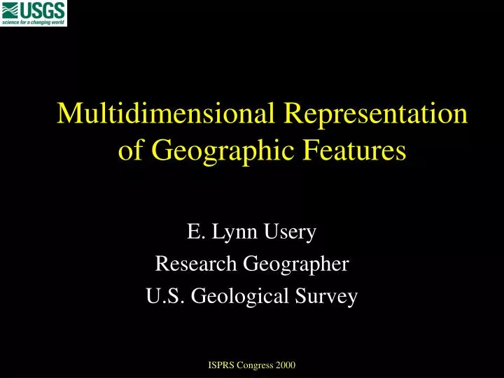 multidimensional representation of geographic features