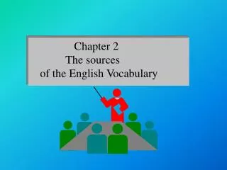 Chapter 2 The sources of the English Vocabulary