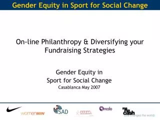 On-line Philanthropy &amp; Diversifying your Fundraising Strategies