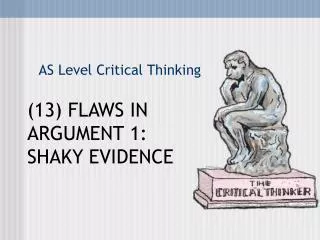 AS Level Critical Thinking