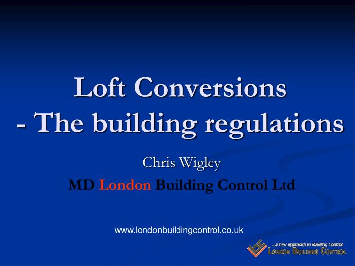 loft conversions the building regulations