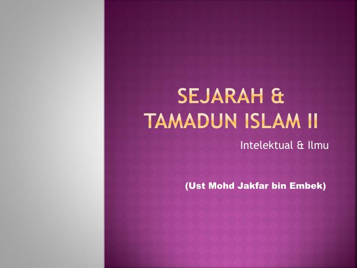 sejarah tamadun islam ii