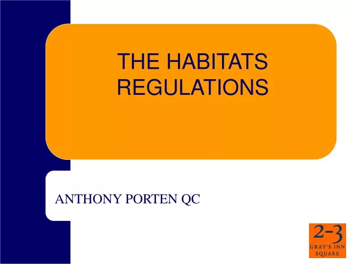 the habitats regulations