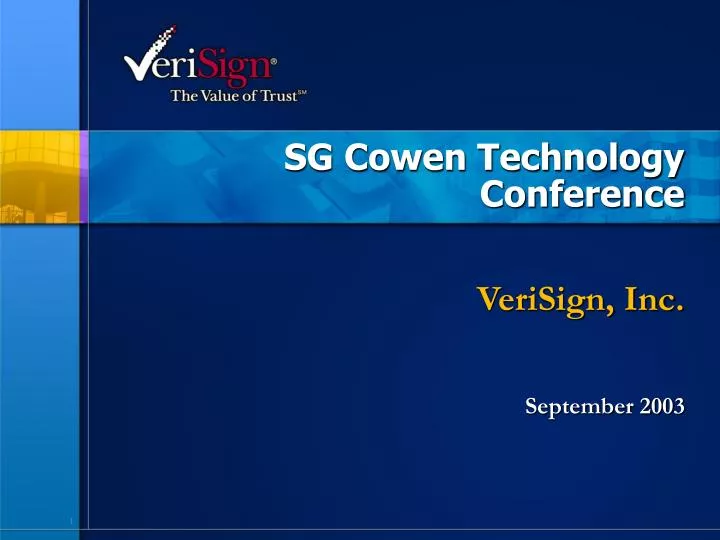 sg cowen technology conference