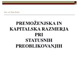 doc dr sa a preli