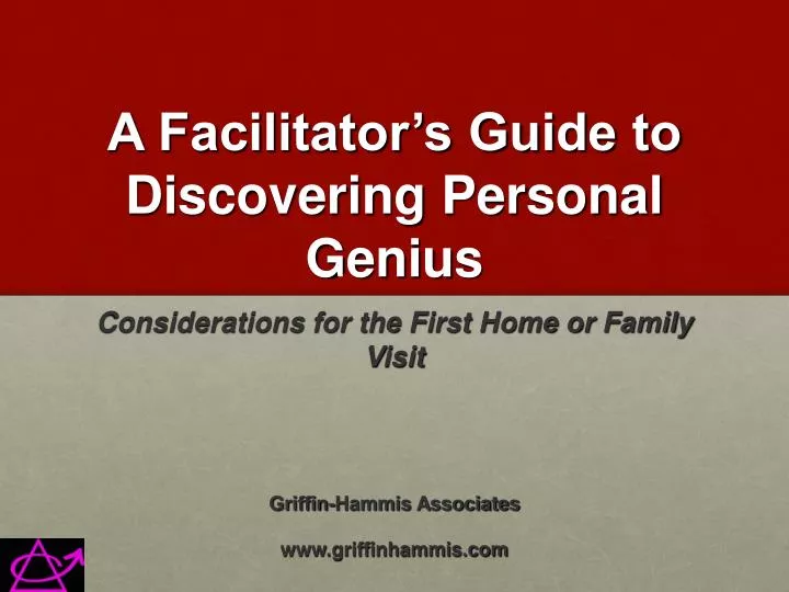 a facilitator s guide to discovering personal genius