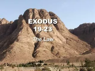 EXODUS 19-23