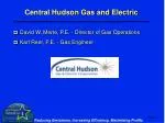 Central Hudson Gas and Electric Operations Report Overview - slide 1