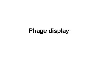 Phage display