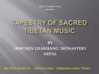 TAPESTRY of Sacred TIBETAN Music