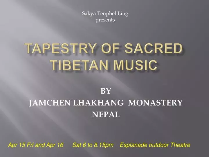 tapestry of sacred tibetan music
